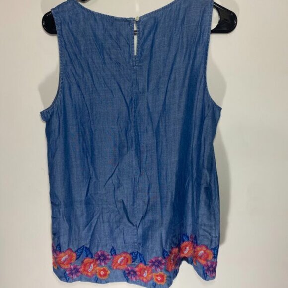 Tommy Bahama Frieda Floral Embroidered Shell Top - Picture 4 of 4